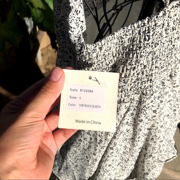 Passport floral summer Midi Dress w/shirred back - Picture 9 of 13